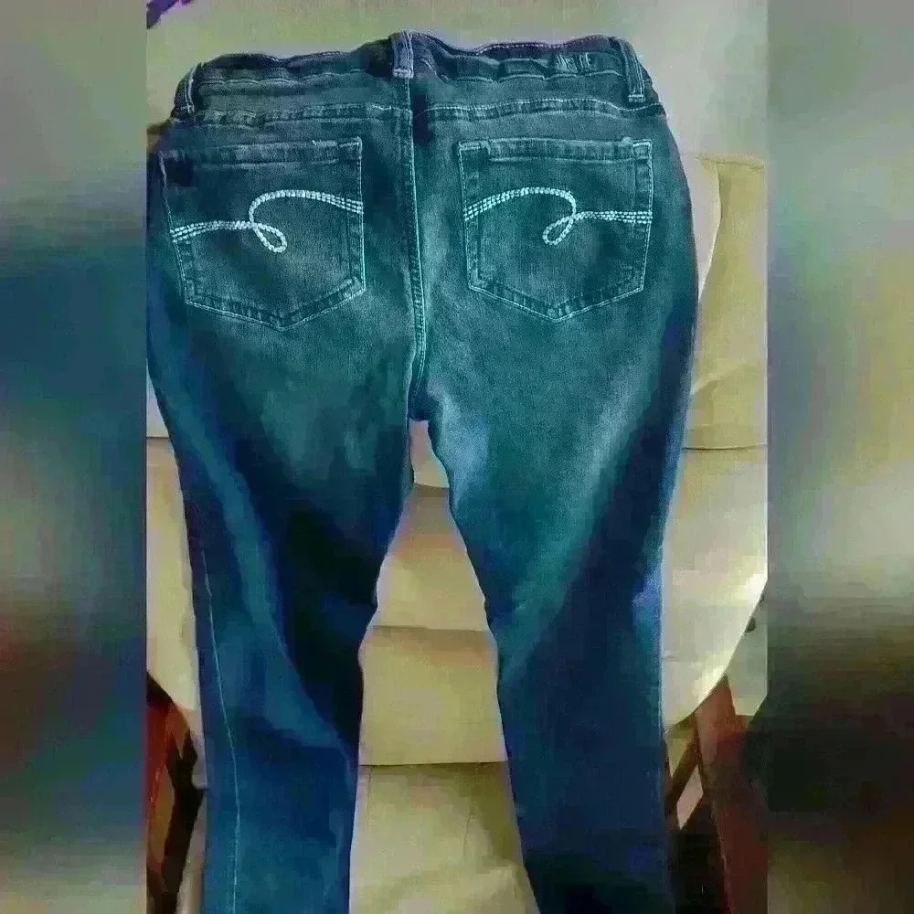 Justice Jean leggind size 16. Stretchy. Like new - Picture 2 of 9